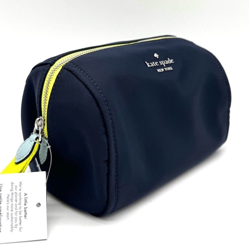 Kate Spade Chelsea Colorblock Medium Cosmetic Case Blazer Blue - Picture 4 of 7